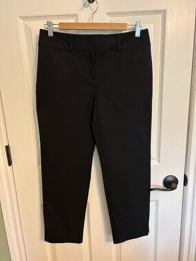 Ann Taylor Black Cropped Dress Pants - Curvy Style